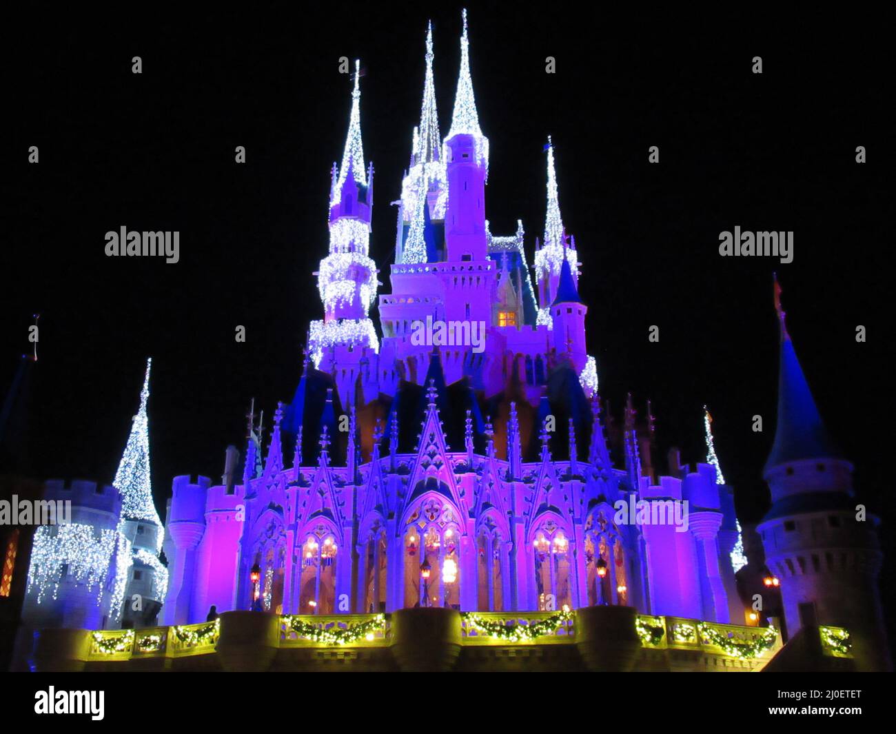 Le château de Cendrillon se trouve au parc Magic Kingdom de Walt Disneyâ€™s, à Lake Buena Vista, près d'Orlando, en Floride Banque D'Images