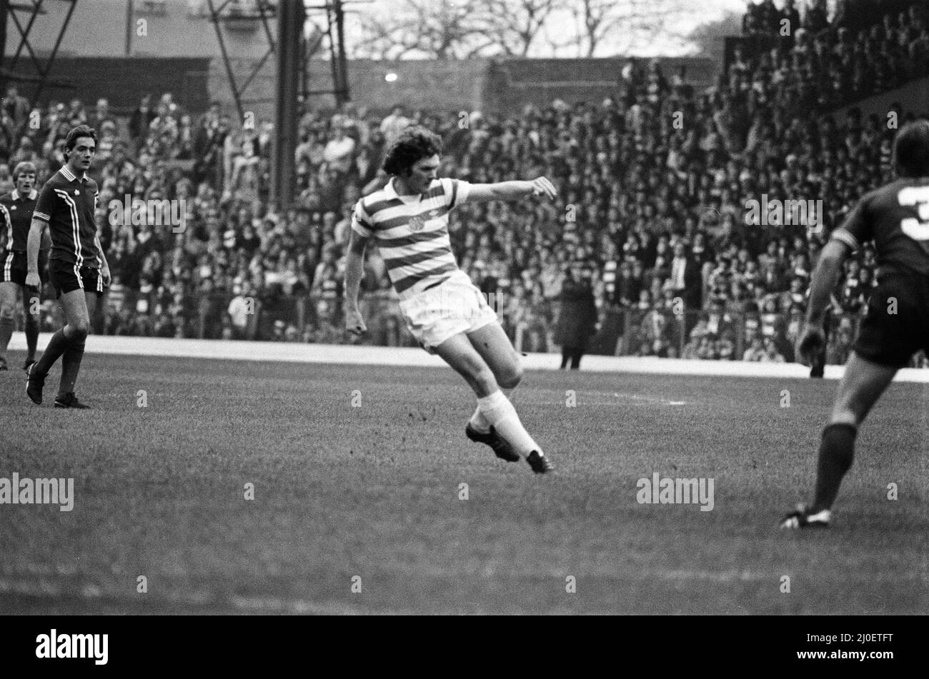 Celtic 3-0 Dundee, match de première ligue écossais au Celtic Park, samedi 13th octobre 1979. Banque D'Images