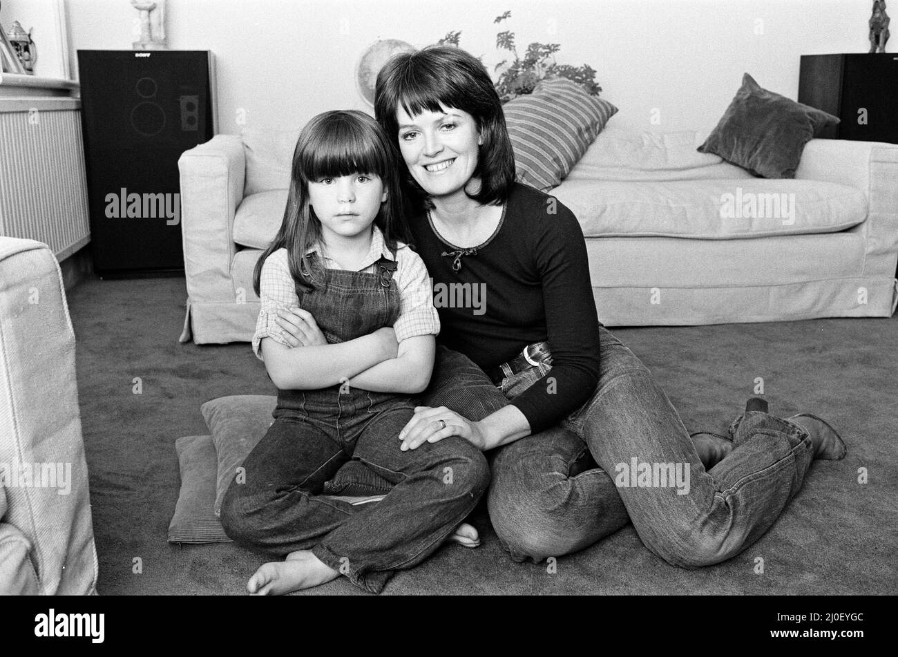 L'actrice Judy Loe avec sa fille Katie Beckinsale. 5th octobre 1979. Banque D'Images