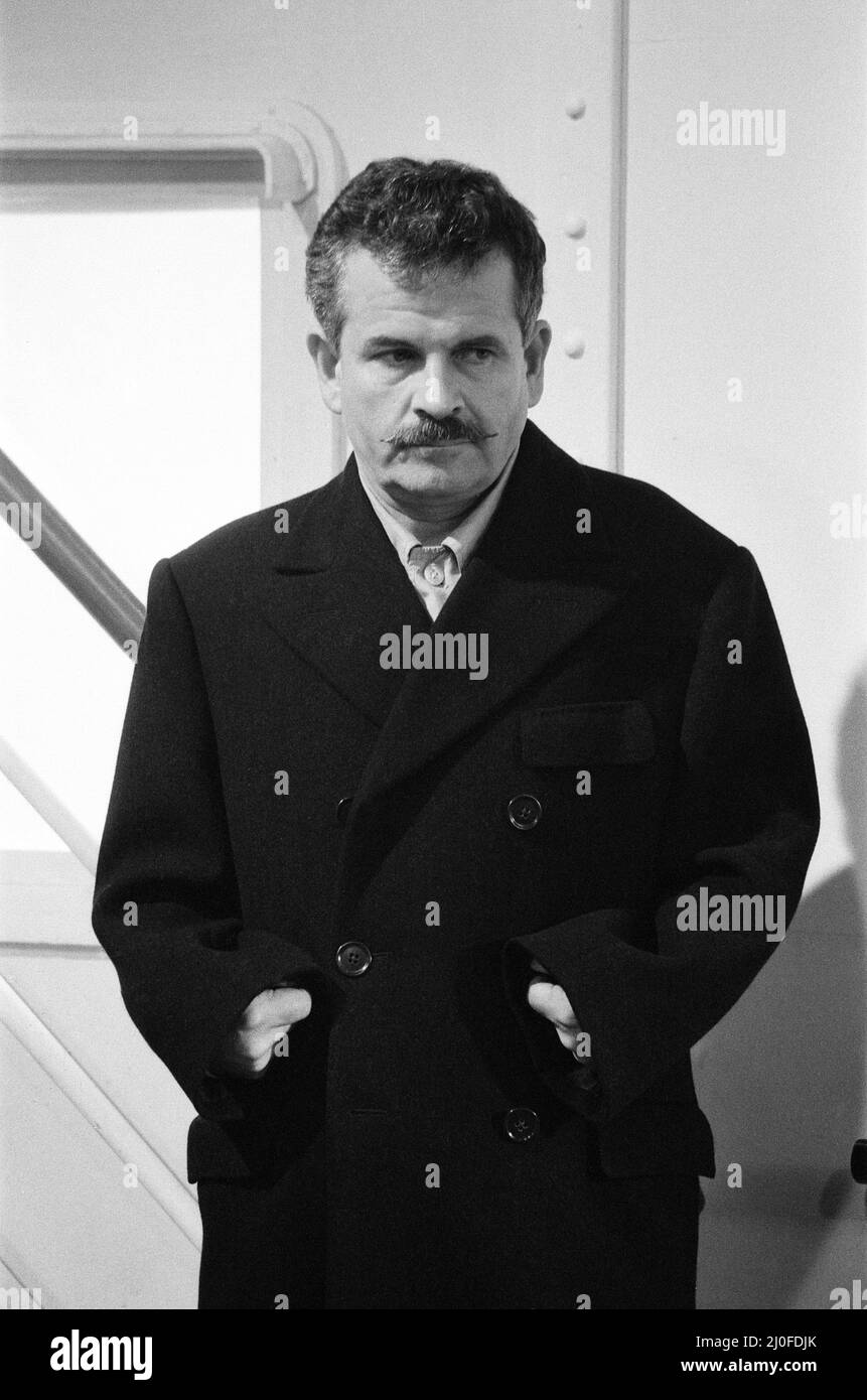 Le tournage de 'S.O.S. Titanic' aux studios Shepperton. En photo, Ian Holm qui joue le rôle de « le propriétaire » J Bruce Ismay. 11th avril 1979. Banque D'Images