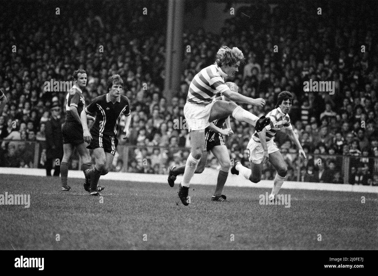 Celtic 3-0 Dundee, match de première ligue écossais au Celtic Park, samedi 13th octobre 1979. Banque D'Images