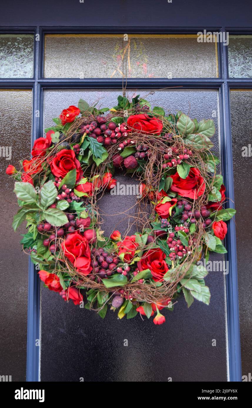 couronne de noël Banque D'Images