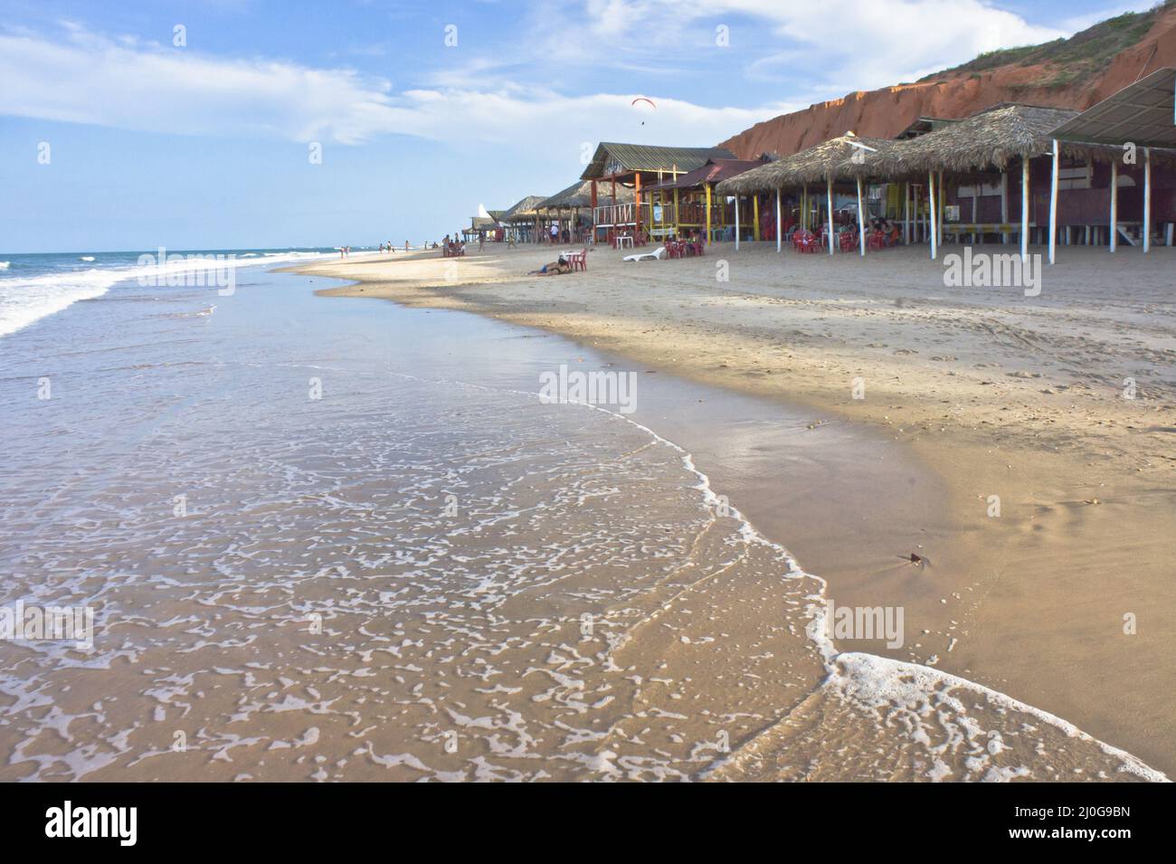 Canoa Quebrada, vue sur la plage tropicale, Fortaleza, Brésil, Amérique du Sud Banque D'Images
