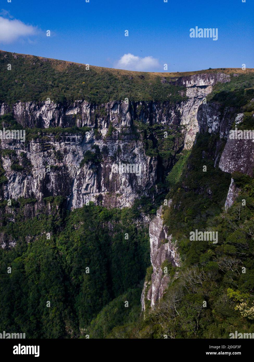 Vue magnifique sur le canyon Fortaleza, au sud du Brésil Banque D'Images