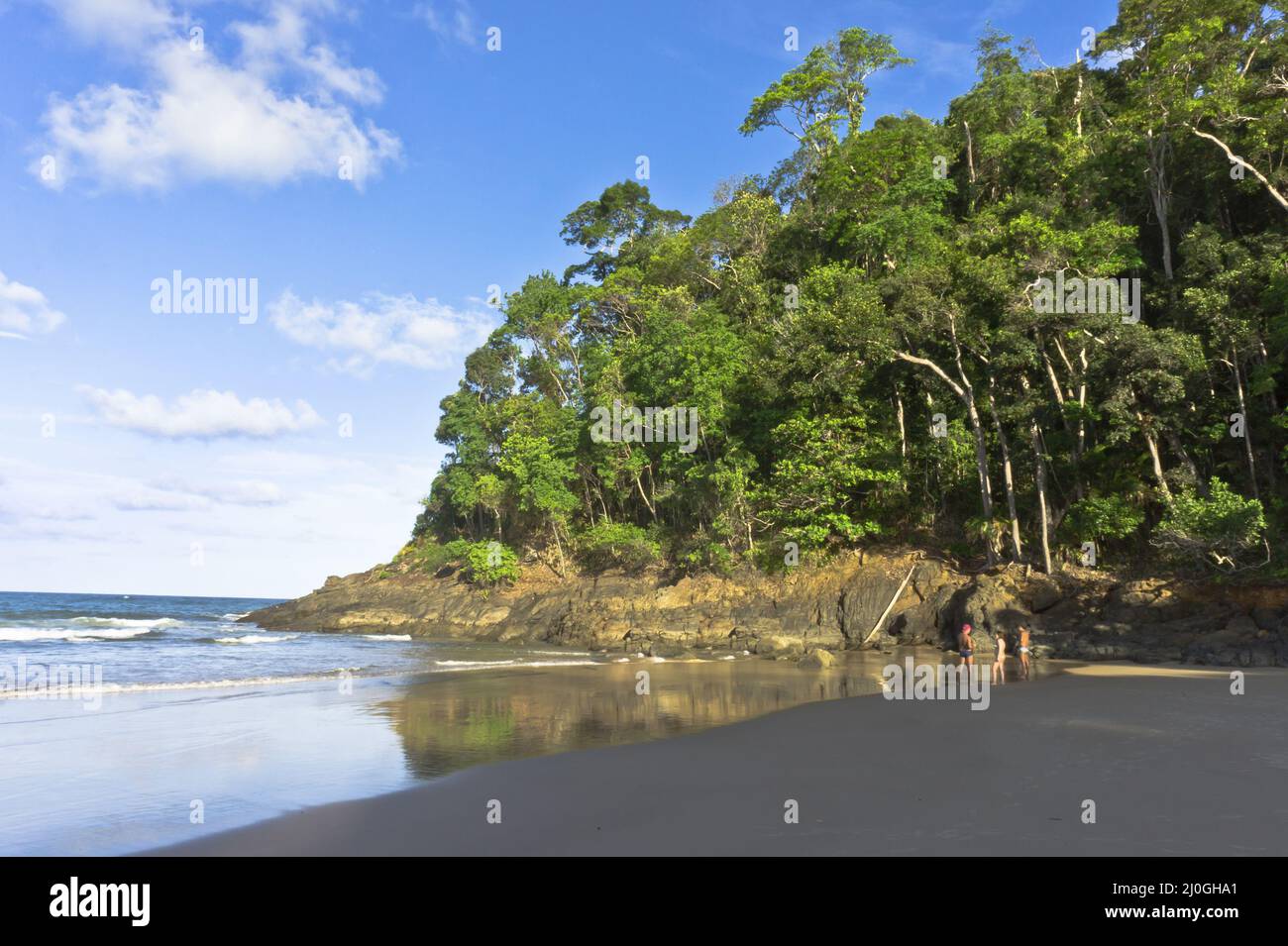 Itacare, vue sur la plage tropicale, Bahia, Brésil, Amérique du Sud Banque D'Images