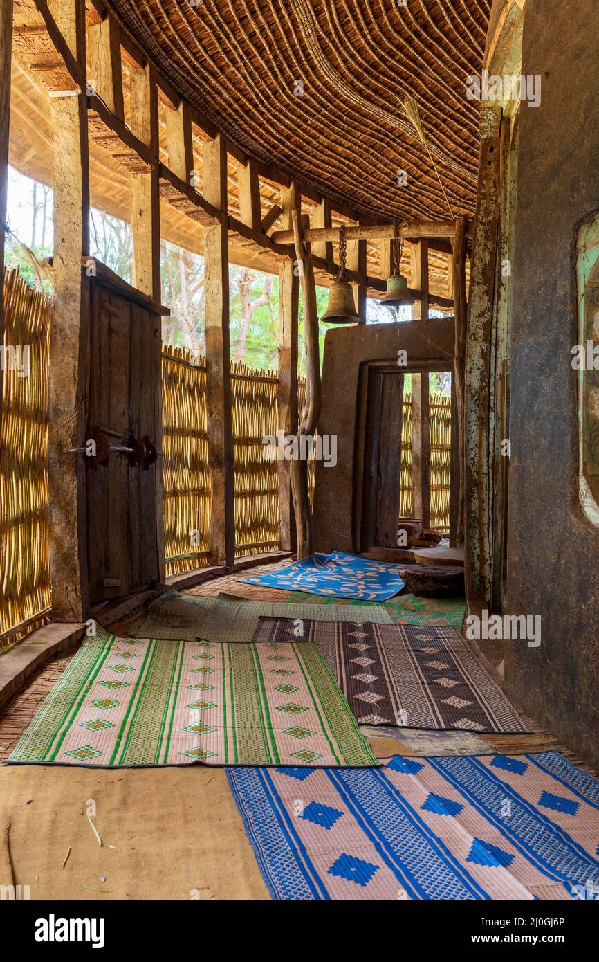 Église URA Kidane Mehret, monastère Éthiopie Banque D'Images