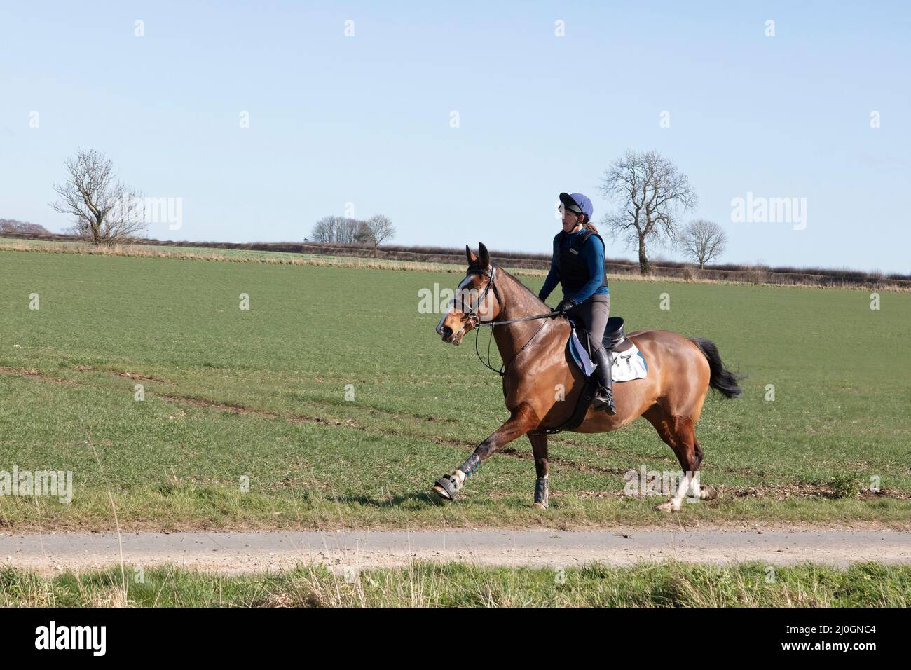 2022 Kiplingcotes Horse Race Banque D'Images