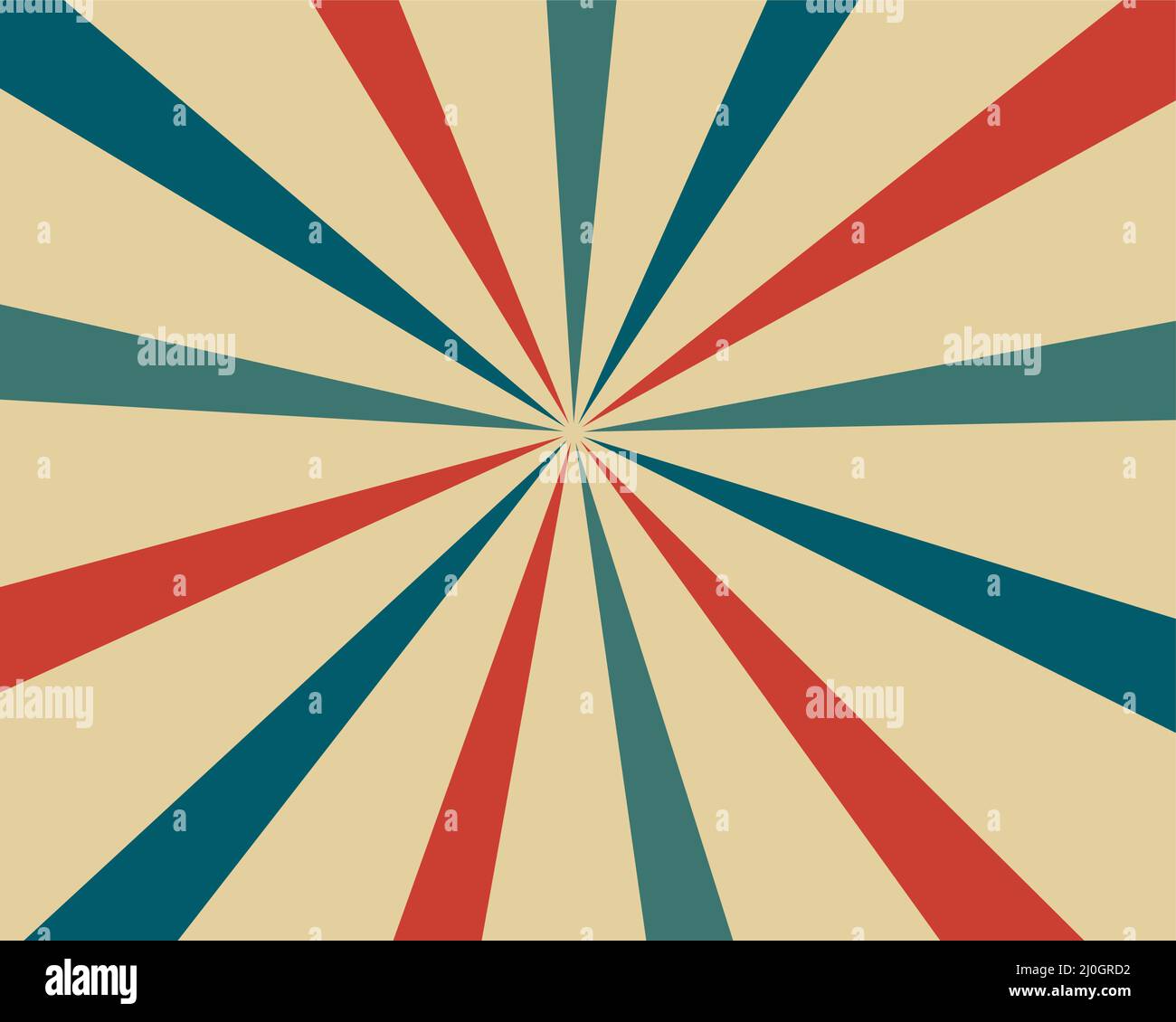arrière-plan rétro rétro et coloré de sunbeam Illustration de Vecteur