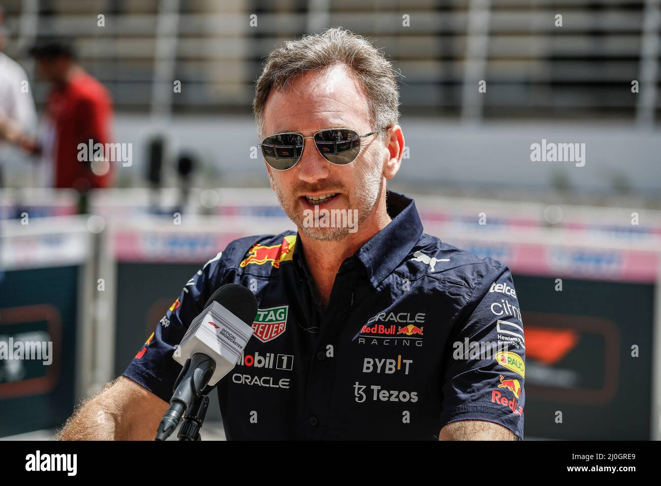 HORNER Christian (gbr), Team principal de Red Bull Racing, portrait lors de  la Formule 1 Gulf Air Bahreïn Grand Prix 2022, 1st tour du Championnat du  monde de Formule 1 2022 de