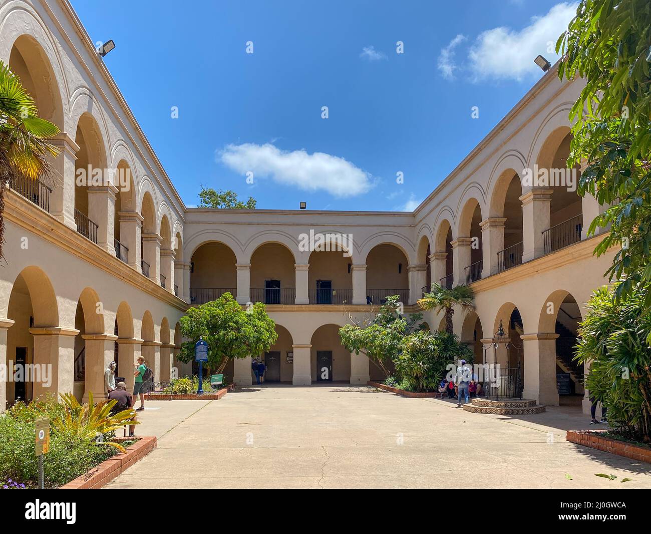 Bâtiment espagnol tipycal à Balboa Park, San Diego, Californie, États-Unis Banque D'Images