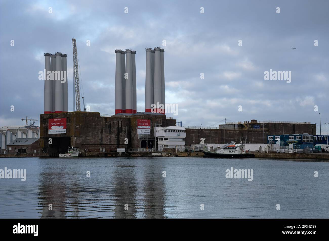 Saint Nazaire, France 2 mars 2022 base sousmarine allemande à