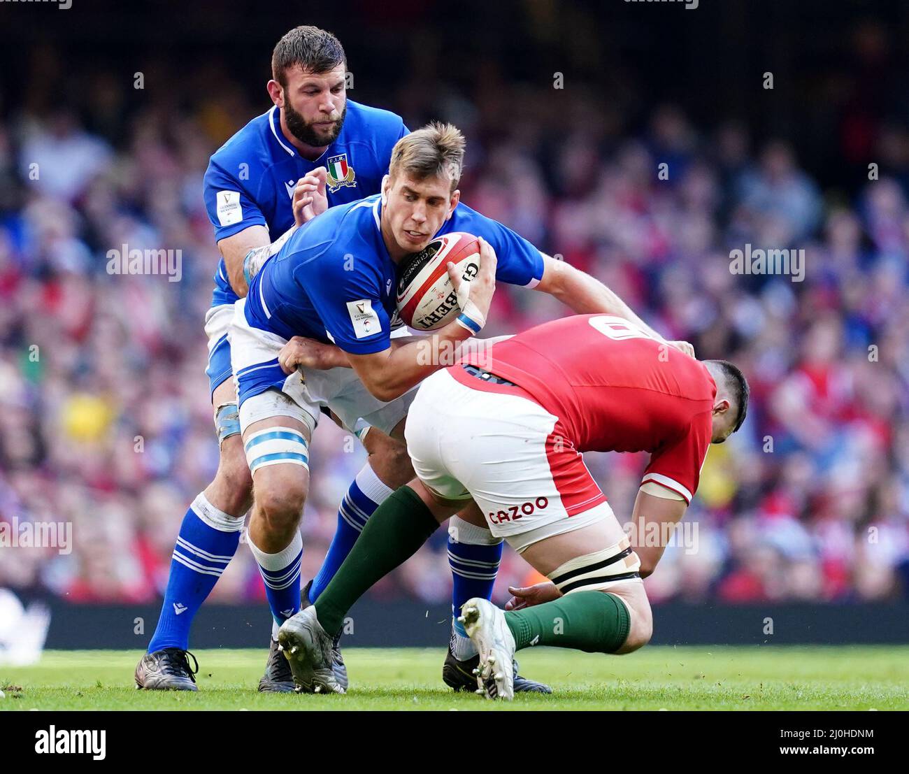 Federico Ruzza Rugby Federico ruzza six nations 2022 rugby Banque de photographies et d ...