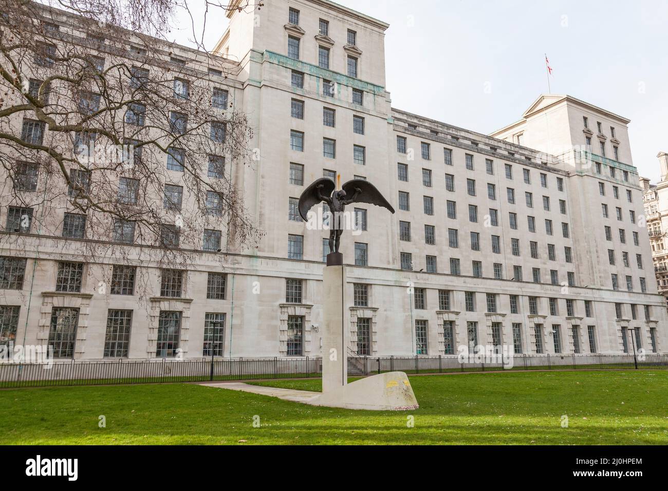 Fleet Air Arm War Memorial dans les Victoria Embankment Gardens à Londres, Angleterre, Royaume-Uni Banque D'Images