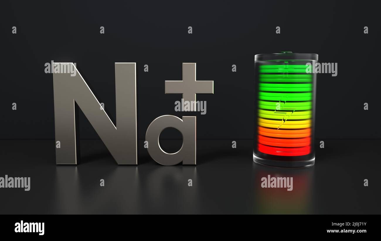 Batterie aux ions de sodium Banque D'Images