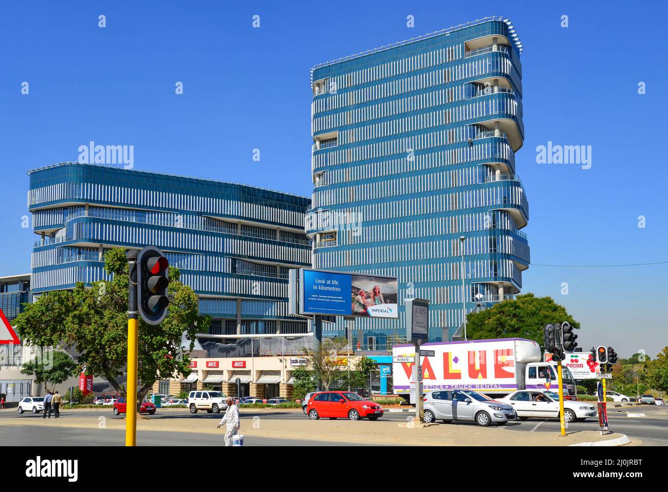 102 Rivonia Road, immeuble Rivonia, CBD, Sandton, Johannesburg, Gauteng Province, République d'Afrique du Sud Banque D'Images