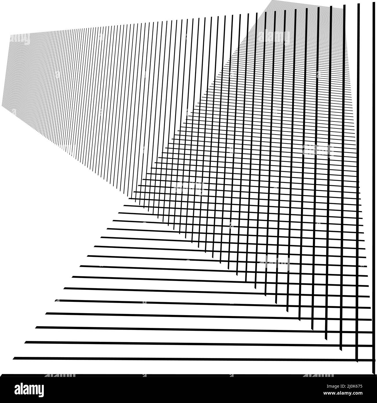 Grille aléatoire abstraite, maillage. Motif treillis, grille et grille avec lignes obliques, diagonales, obliques, bandes - illustrations vectorielles, clip-art Illustration de Vecteur