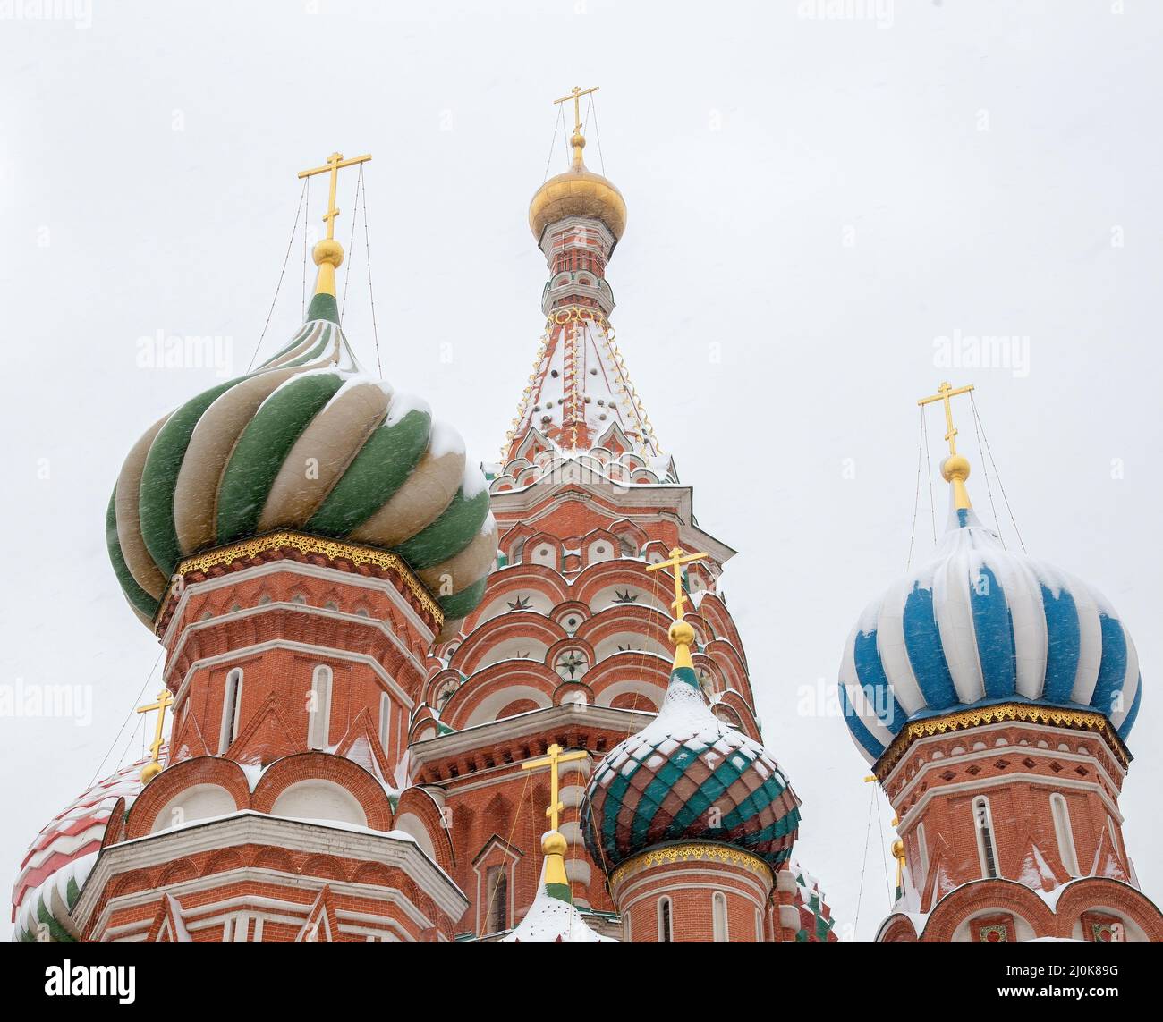 Cathédrale Saint-Basil, place rouge vide, moscou, russie. Pokrovskiy sobor Banque D'Images
