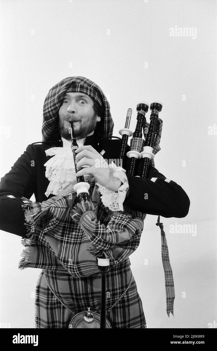 Kenny Everett tournage du spectacle de Noël en 1980 photo prise le 11th décembre 1980 Banque D'Images