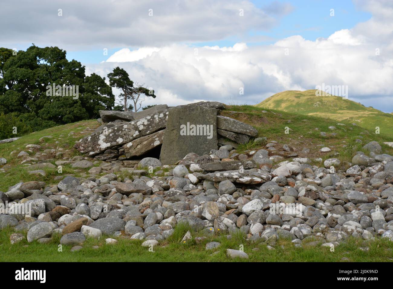 Nether Largie Mid Cairn, Kilmartin Glen, Écosse Banque D'Images