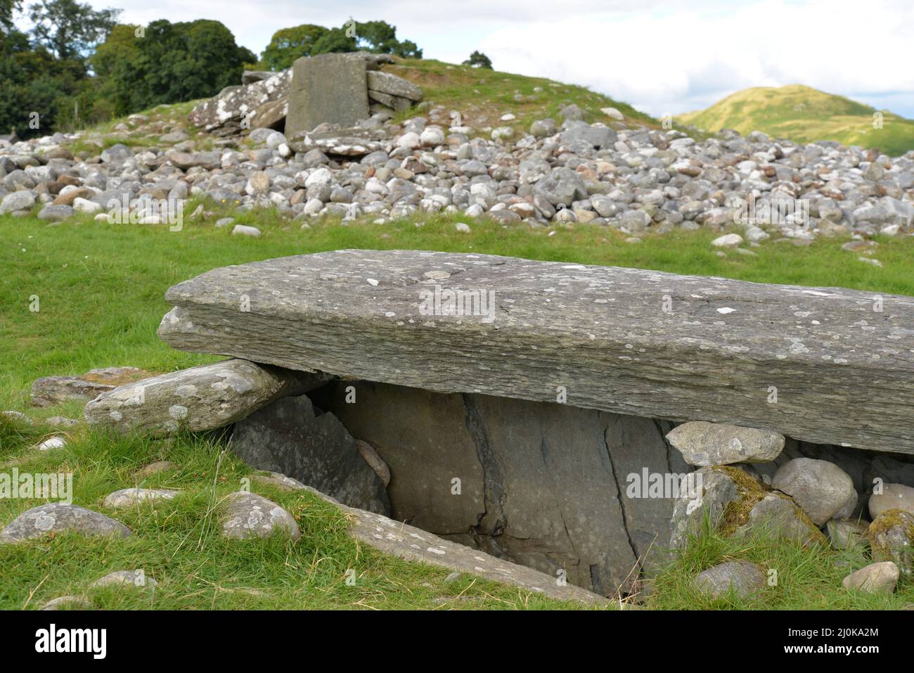 Nether Largie South Cairn, Kilmartin Glen, Écosse, Royaume-Uni Banque D'Images