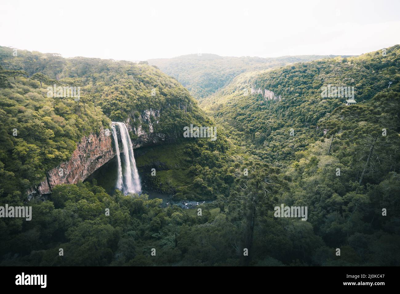 Cascade de Caracol (Cascata do Caracol) - Canela, Rio Grande do Sul, Brésil Banque D'Images