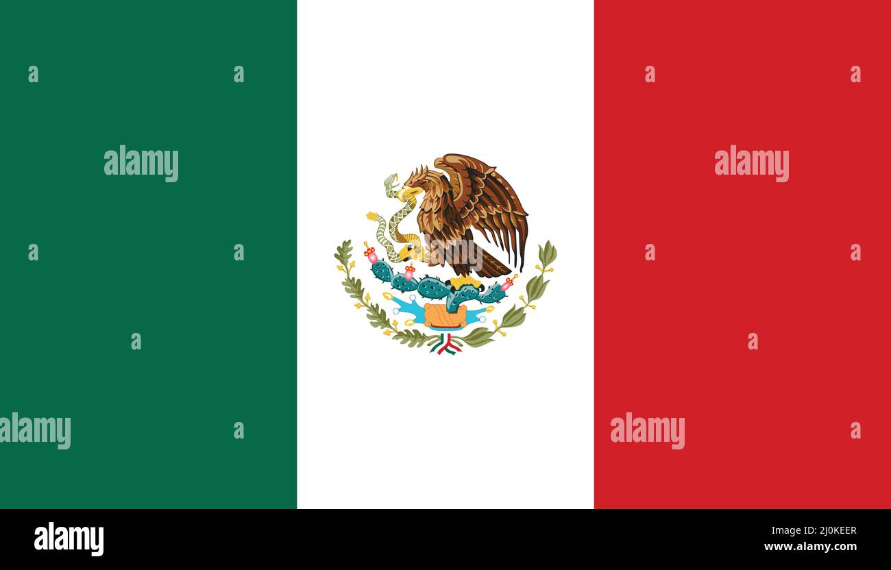 drapeau actuel du Mexique