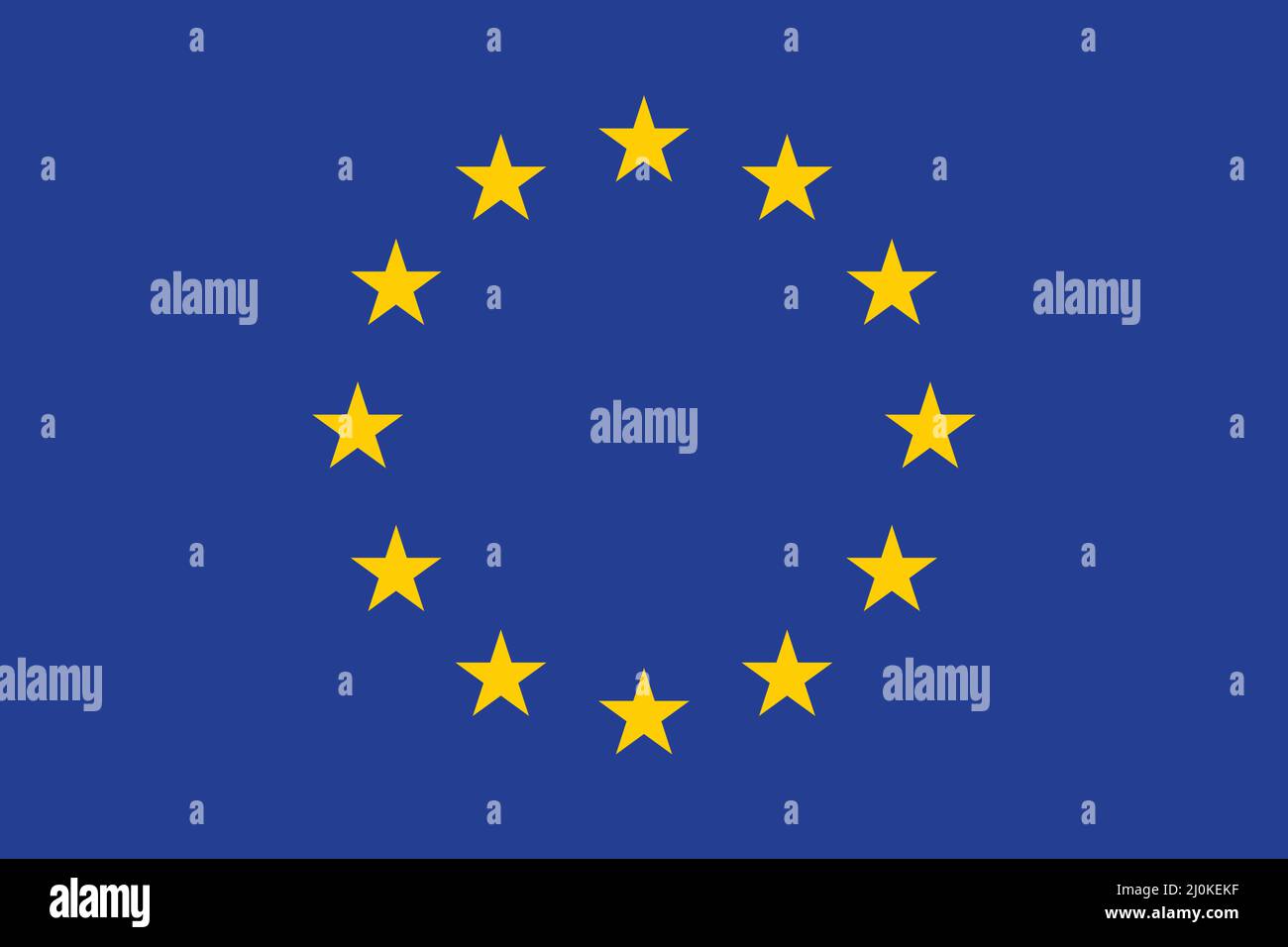 Drapeau de l'Europe - Union Européenne Illustration de Vecteur