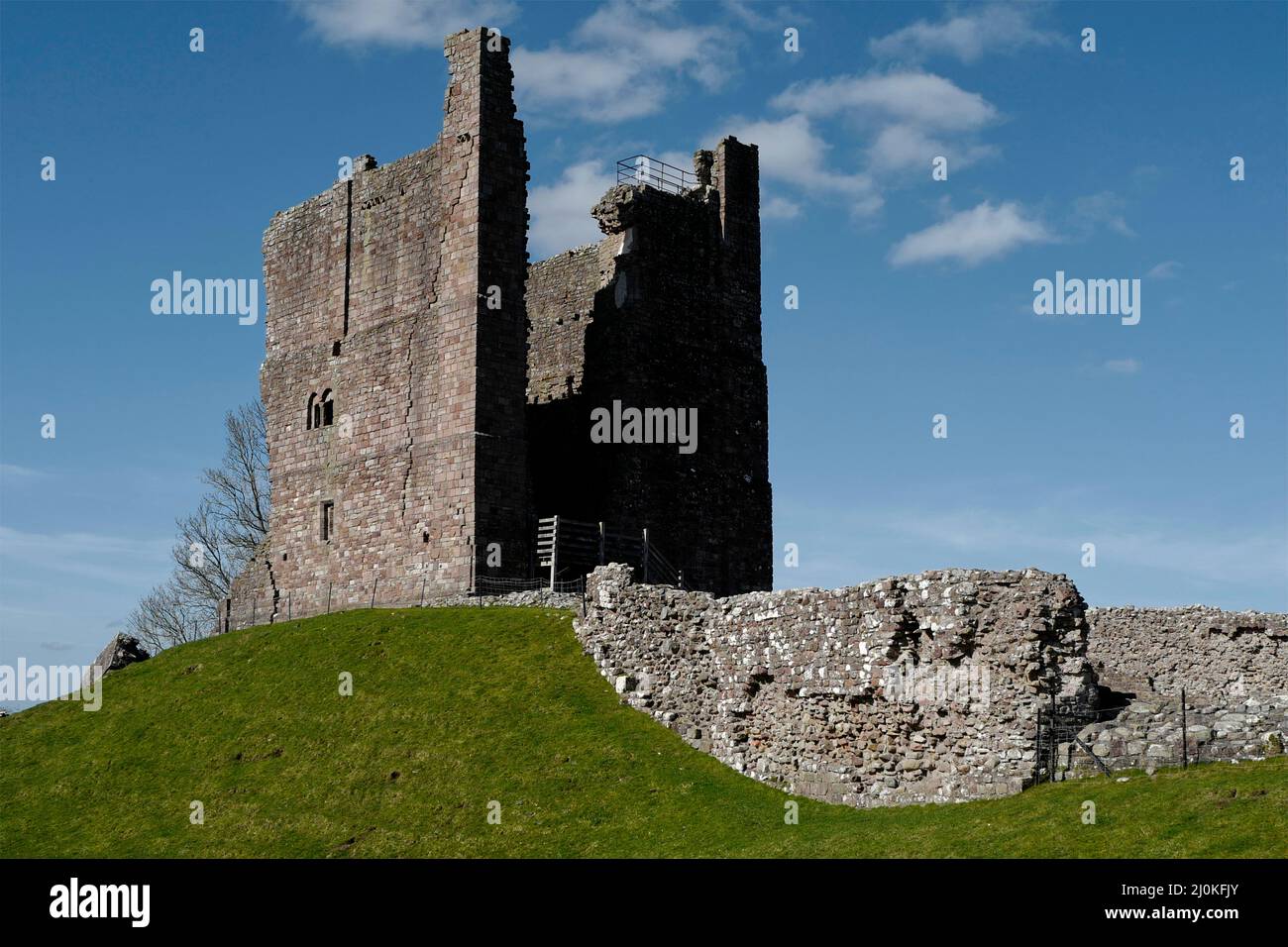 Ruine du château de Brough construite par William Rufus en 1092 en Cumbria Angleterre Banque D'Images