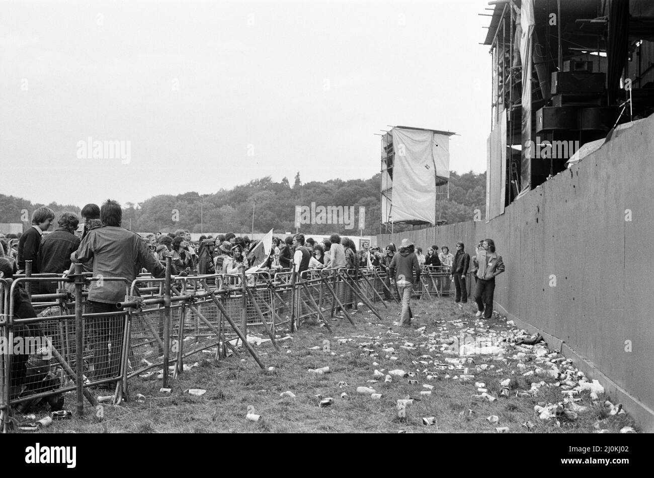 Reading Rock Festival 1980, le festival national du rock 20th, qui se tient du 22nd au 24th août, à Richfield Avenue, Reading, Pictures, le vendredi 22nd août 1980. Banque D'Images