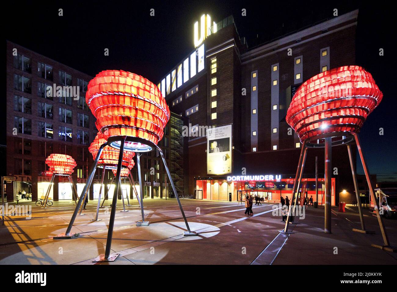 Dortmunder U, Centre pour l'Art et la créativité, Dortmund, région de Ruhr, Allemagne, Europe Banque D'Images