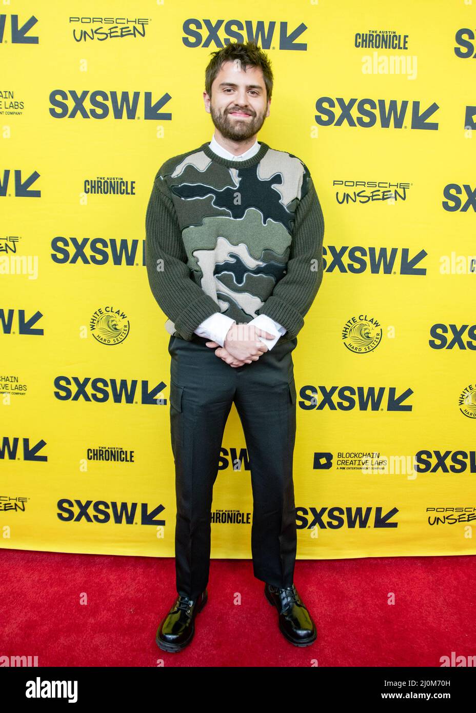 AUSTIN, TEXAS - AUSTIN, TEXAS - MARS 18: Cooper Raiff assiste à la première de 'Cha Cha Real Smooth' pendant le jour 8 de la conférence et du festival SXSW 2022 au Paramount Theatre le 18 mars 2022 à Austin, Texas. (Maggie Boyd/Sipa USA) Credit: SIPA USA/Alay Live News Banque D'Images