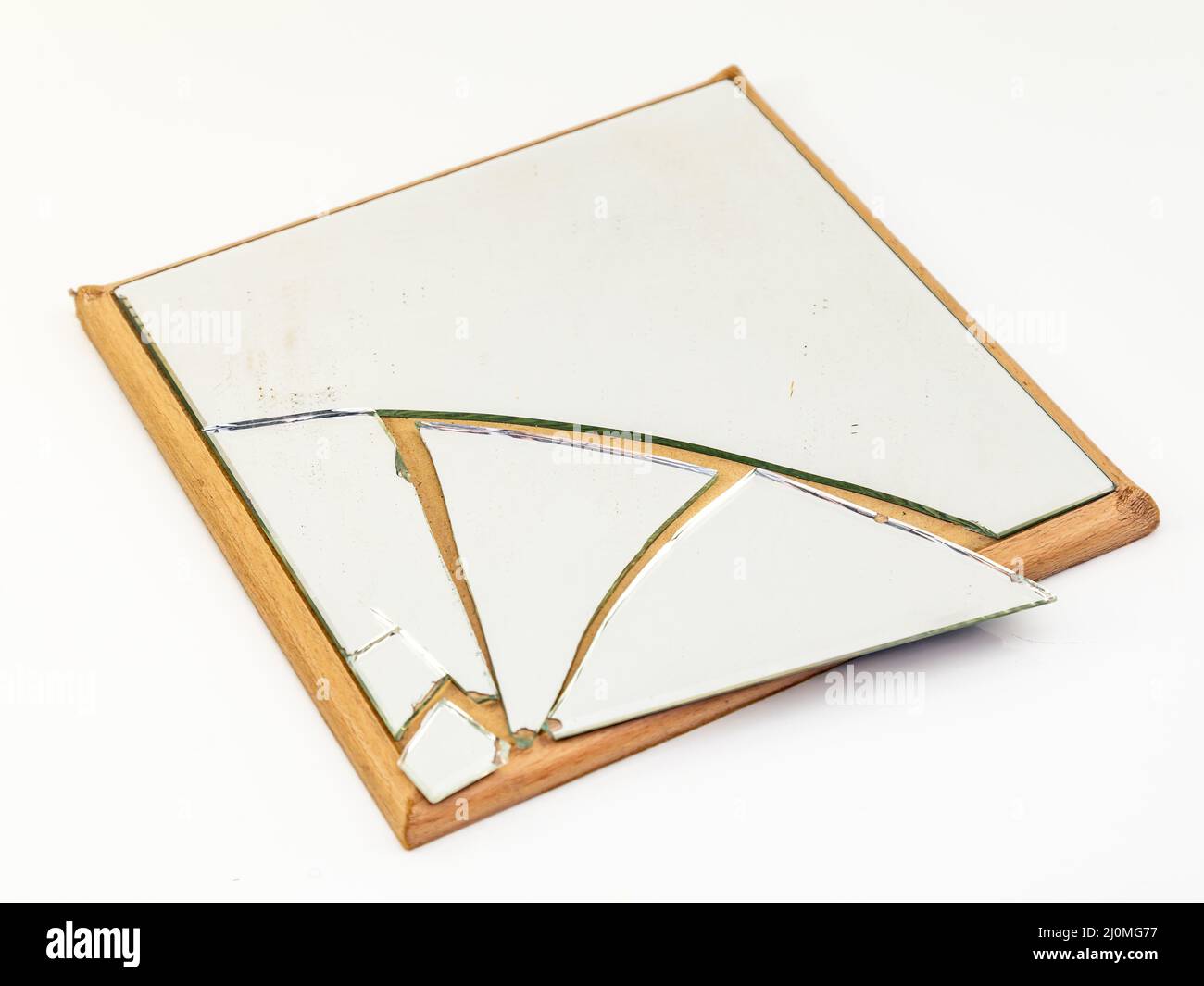 Miroir brisé Banque D'Images