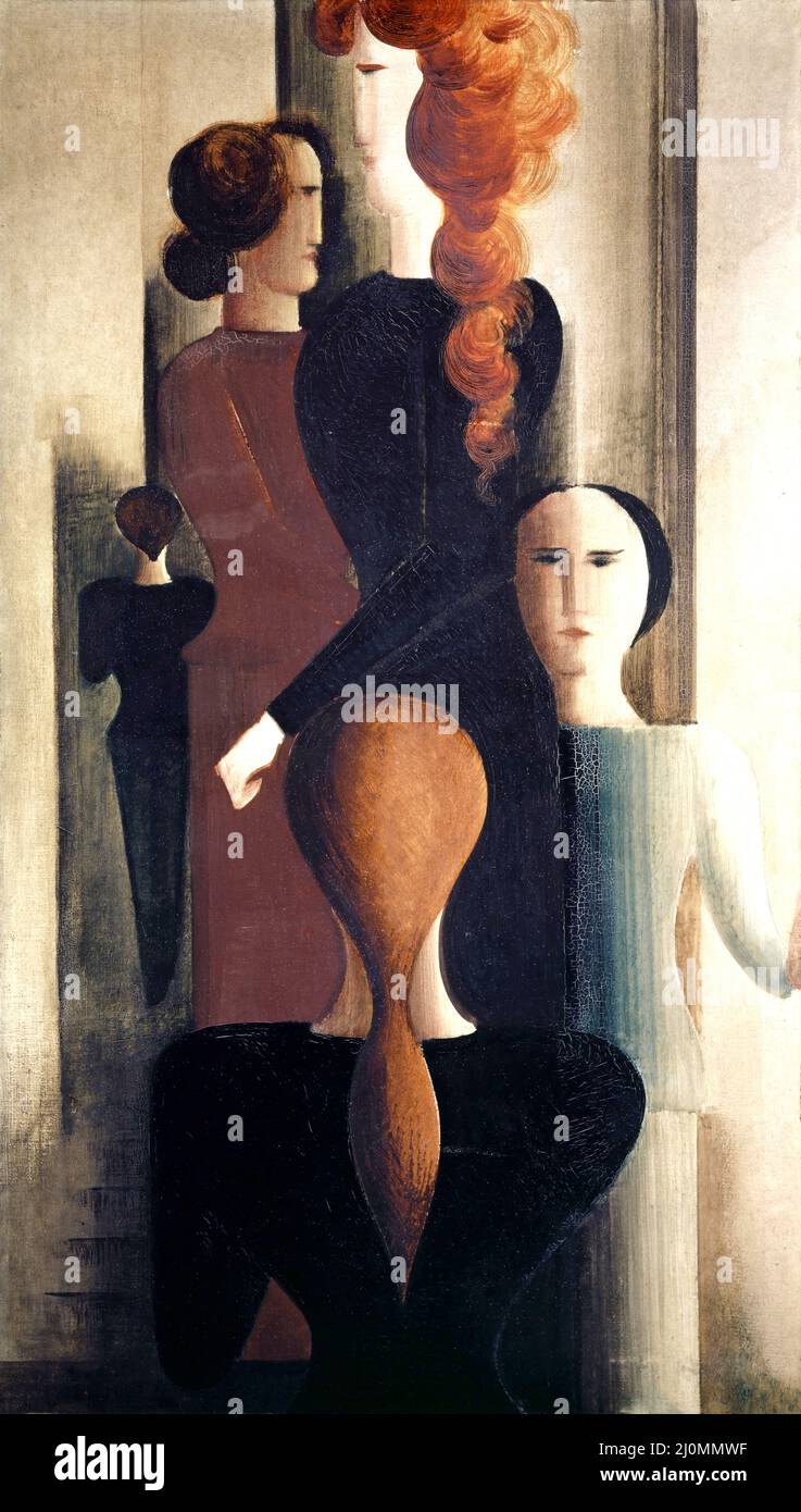Oskar Schlemmer - femmes sur Stairway - 1925 Banque D'Images
