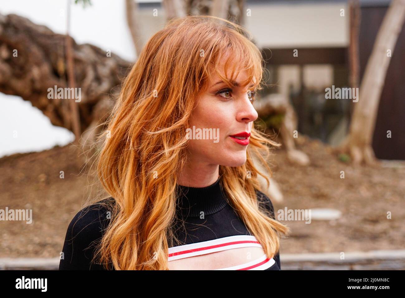 Malaga, Espagne. 19th mars 2022. L'actrice Maggie Civantos participe au Photocall de la présentation de 'El Juego' pendant 25 'Festival de Malaga en Espagne. Crédit : SOPA Images Limited/Alamy Live News Banque D'Images