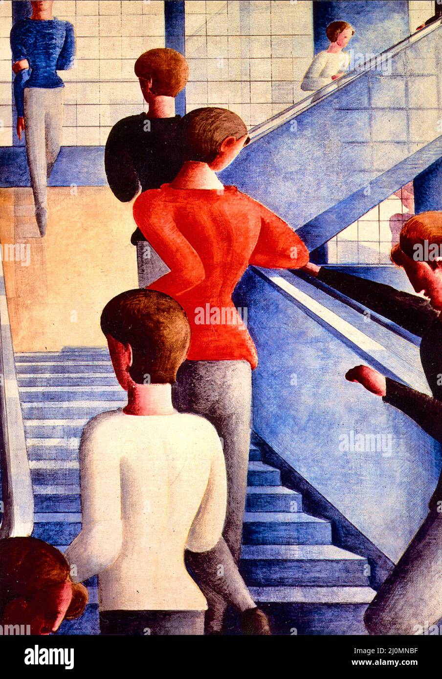 Oskar Schlemmer - Bauhaus Stairway - 1932 Banque D'Images