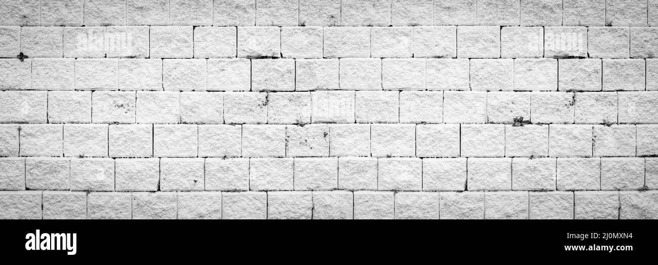 Abstrait blanc brique mur texture gris clair vieux stuc et vintage brickwork arrière-plan dans la maison intérieur, grunge blocs rouillés de pierres gr Banque D'Images