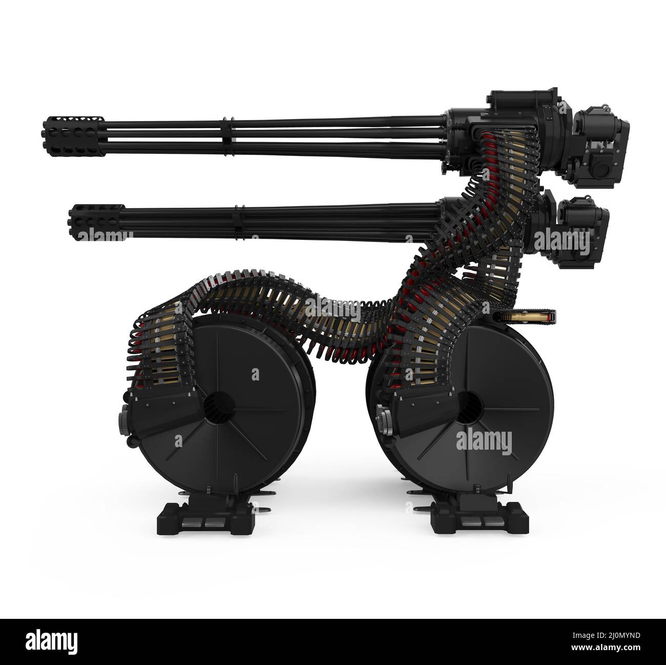 Isolées Minigun Banque D'Images
