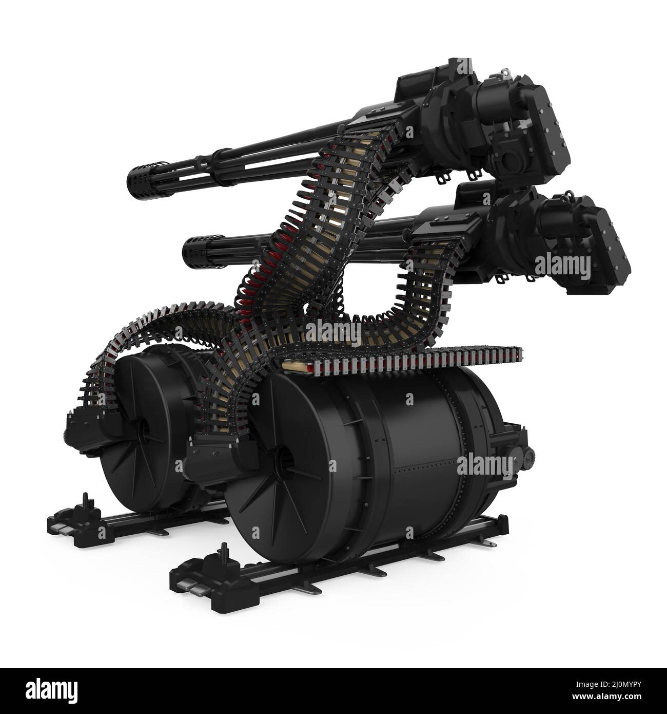 Isolées Minigun Banque D'Images