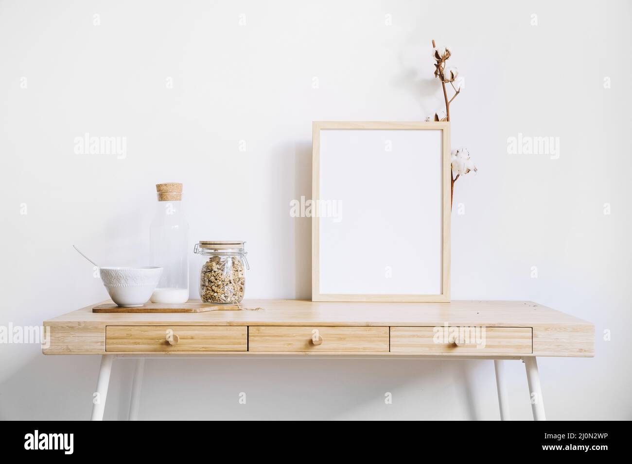 Cadre lunettes de table Banque D'Images