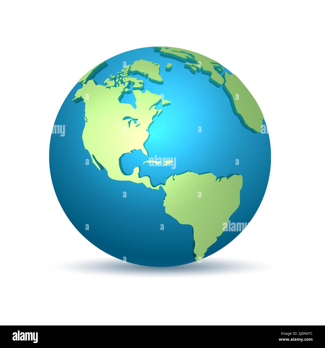 3D Globe Map Design isolé sur fond blanc. Illustration vectorielle Illustration de Vecteur