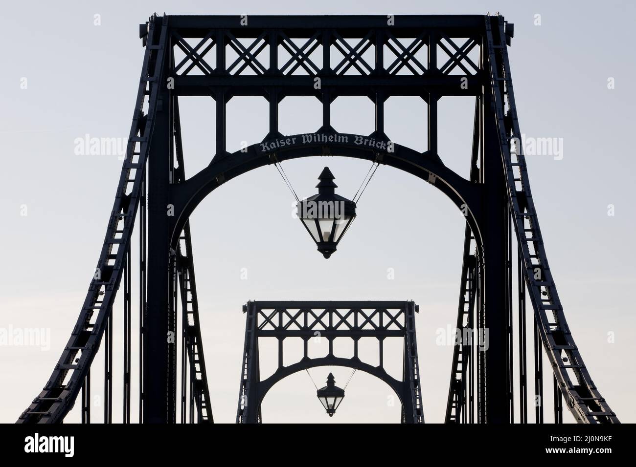 Wilhelm Kaiser Bridge, Wilhelmshaven, Basse-Saxe, Allemagne, Europe Banque D'Images