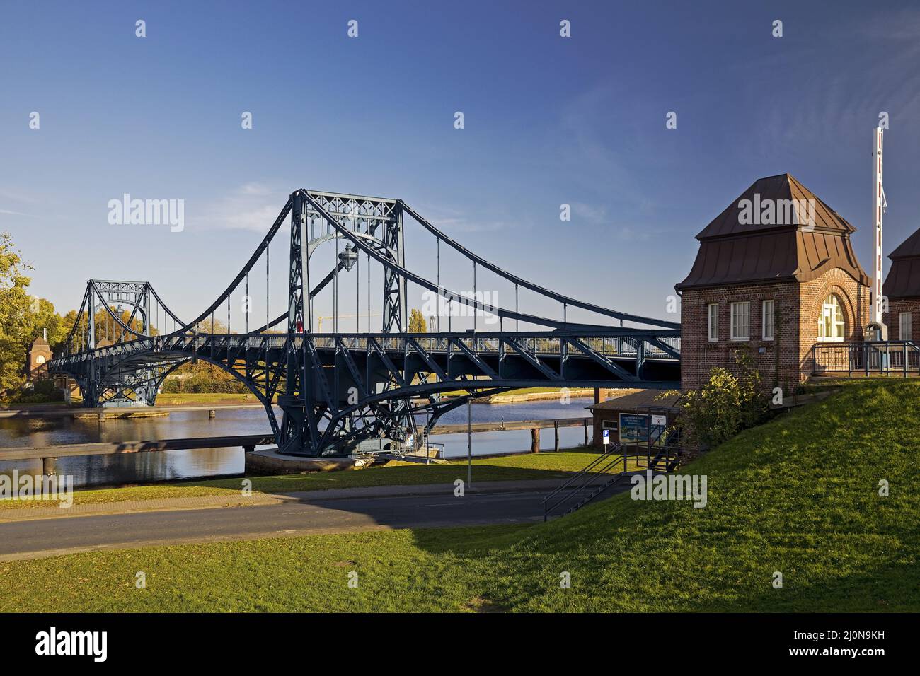 Wilhelm Kaiser Bridge, Wilhelmshaven, Basse-Saxe, Allemagne, Europe Banque D'Images