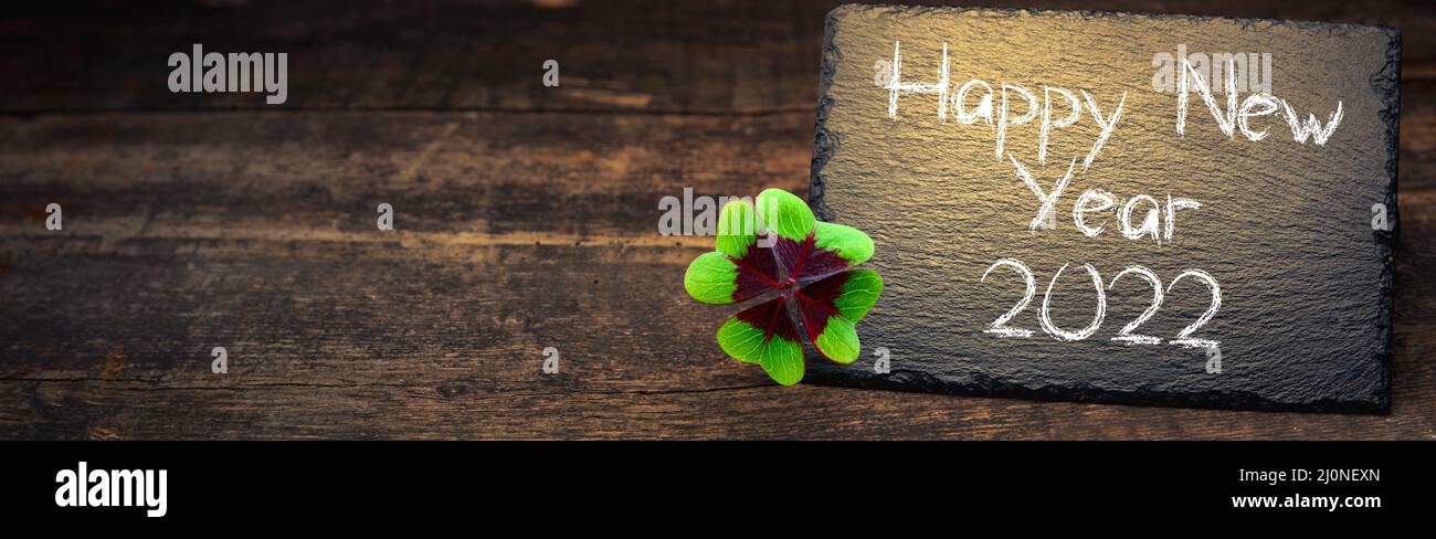 Bonne année de fond. Début de l'année 2022. Banque D'Images