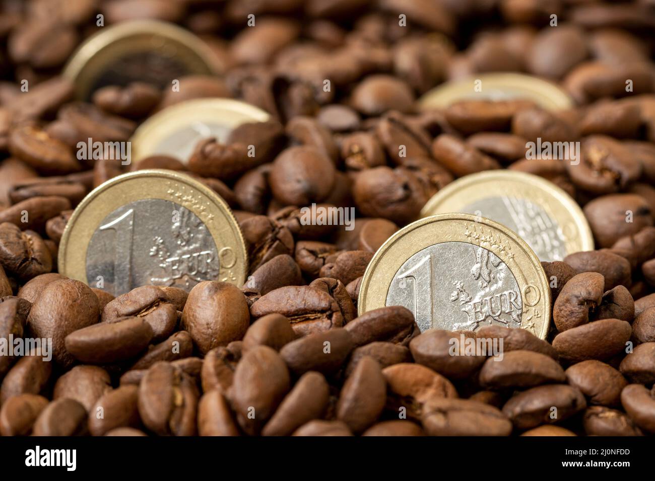 Marché du café en Europe Banque D'Images