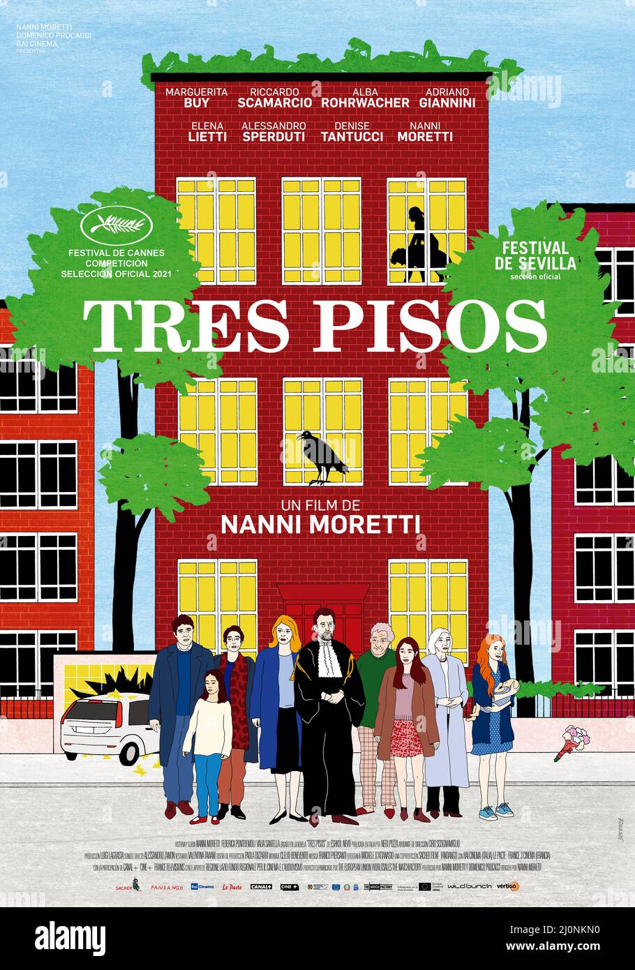 TROIS ÉTAGES (2021) -titre original: TRE PIANI-, réalisé par NANNI MORETTI. Crédit: RAI CINÉMA / Album Banque D'Images