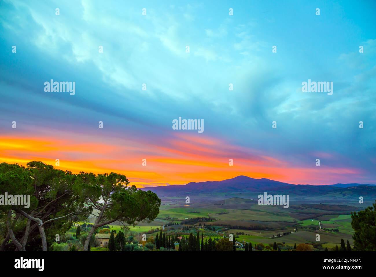 La vallée de Val da Orcha Banque D'Images