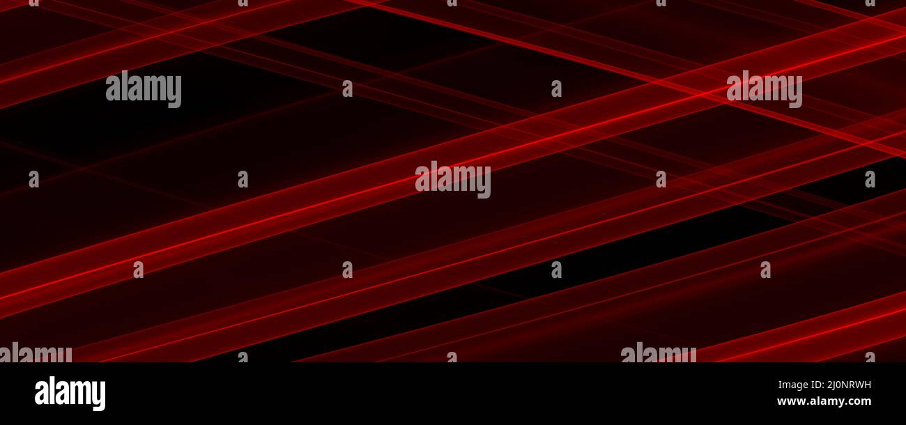 Bannière d'arrière-plan abstraite 8K rouge, clair, foncé, noir, blanc, rayon gris, laser, brouillard, rayures, grille, carré, dégradé Banque D'Images