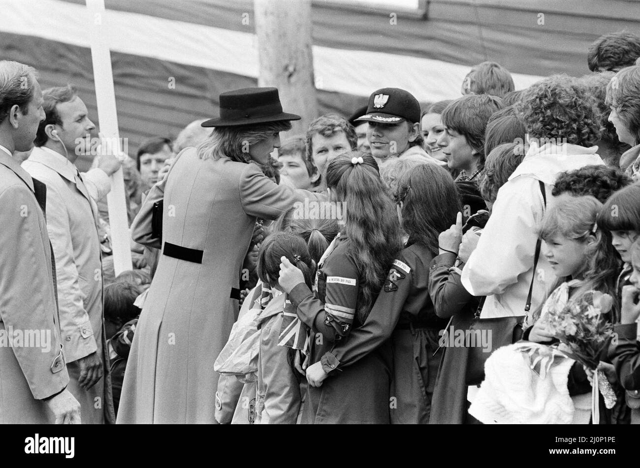 Diana, princesse de Galles, visite l'Île-du-Prince-Édouard, Canada. Juin 1983. Banque D'Images