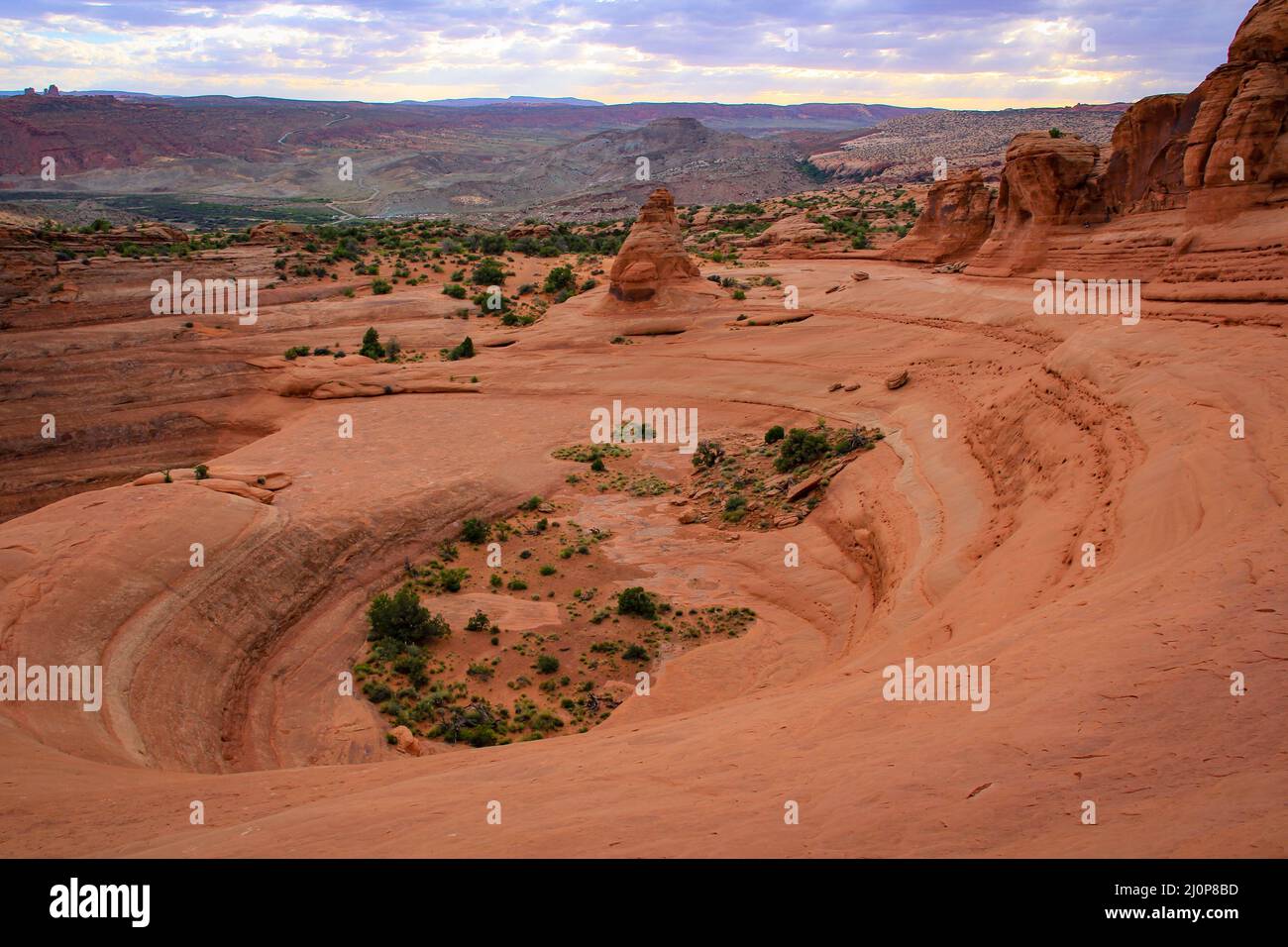 Érosion dans le désert, parc national d'Arches, Utah Banque D'Images