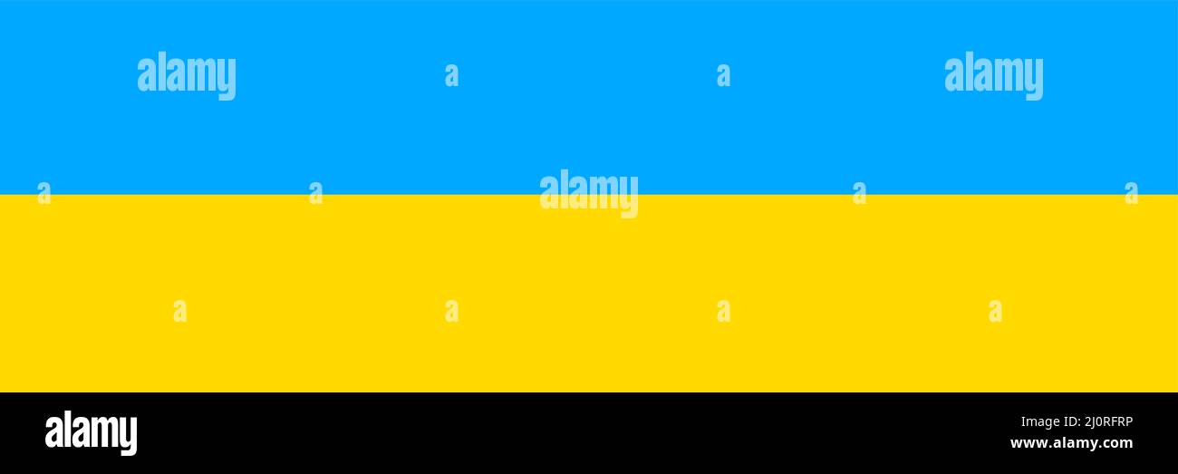 Drapeau ukrainien. Papier peint drapeau national de l'Ukraine. Illustration de Vecteur